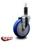 Service Caster 5'' Blue Poly Wheel Swivel 1-1/8'' Expanding Stem Caster SCC-EX20S514-PPUB-BLUE-118 - alternate 2